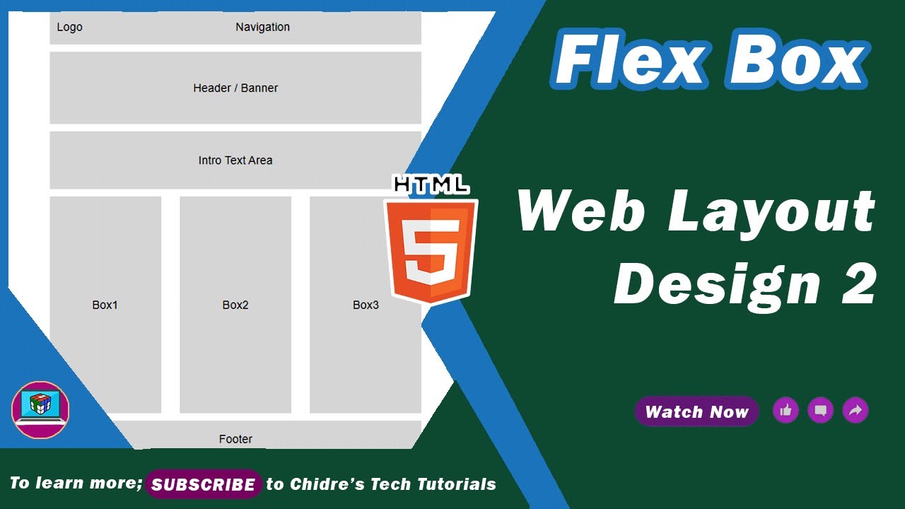 How To Create Website Page Layout In HTML CSS Using Flexbox Web 