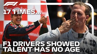 17 Times F1 Drivers Who Showed That Talent Knows No Age