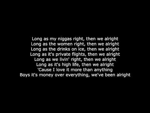 Lil Wayne Ft  Birdman u0026 Euro   We Alright Lyrics on Screen