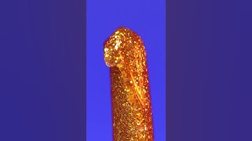 Glitter glue vs. Heat gun (ASMR close up, macro)  #macro #satisfying #macrovideo #closeup #asmrvideo