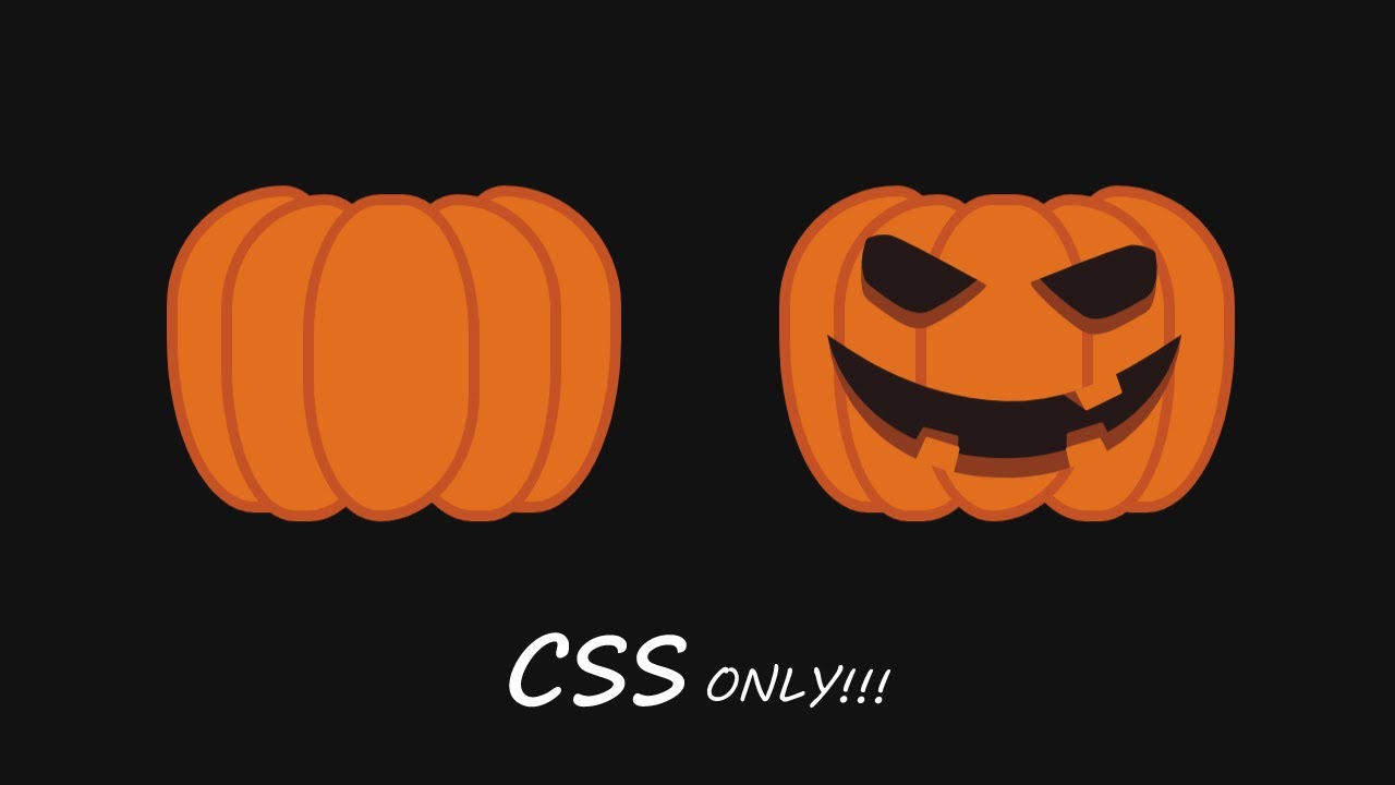Halloween Pumpkin Button HTML CSS | CSS Animation - YouTube