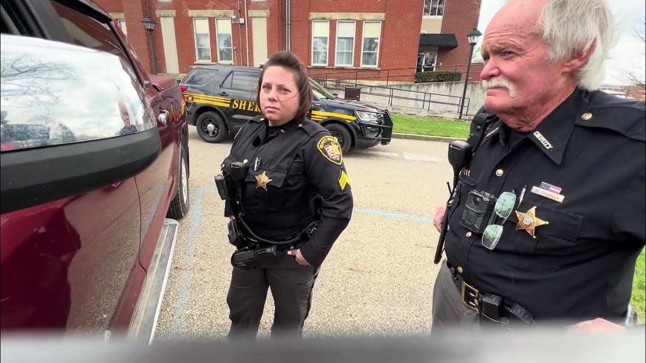 Part 2 coshocton sheriff deputy sgt runs tags without a crime or