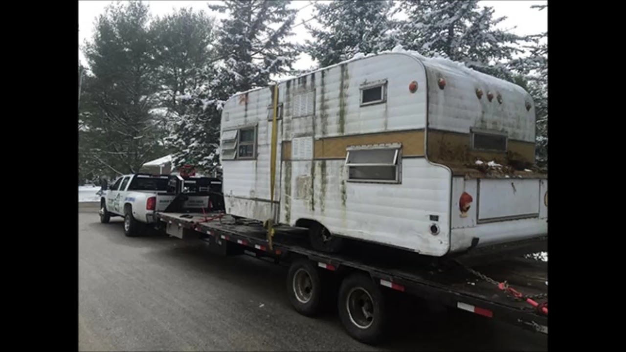 travel trailer junk yard