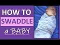 How to swaddle a baby  labor and delivery nurse nursery  new mom skill