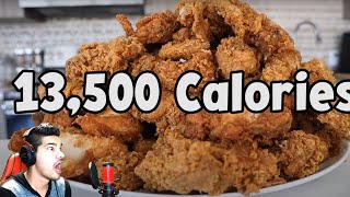 Mountain of Extra Crispy Fried Chicken Challenge (13,500 Calories) Reaction by NinjaNickLive