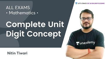 Complete Unit Digit Concept  | Maths | For All Exams | Nitin Tiwari
