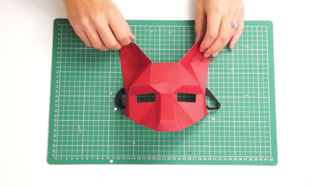 Build Your Own Low Poly Animal Masks Using Templates Designed By Steve Wintercroft Our Masks Are Great For Hallo Animal Mask Templates Low Poly Mask Half Mask Wintercroft fox mask template free