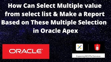 How can select multiple value & make a report based on these multiple selection in Oracle Apex
