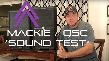 Sound Test!! QSC K12.2  vs. Mackie SRM-212 V-Class (DSP Modes)