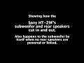 Sony HT-Z9F Sound bar cutting in and out!