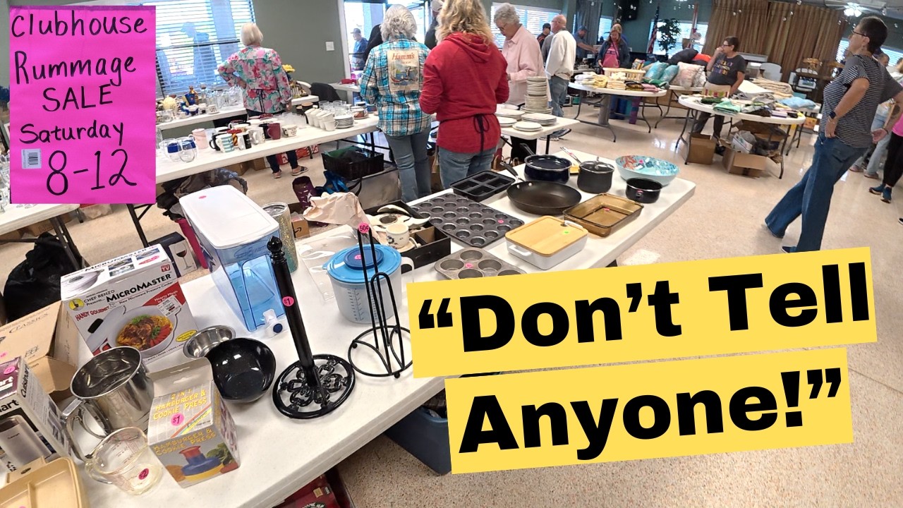 She Made Us A SNEAKY DEAL At This Clubhouse Rummage Sale!