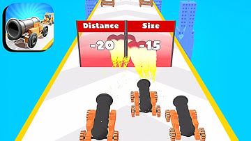 Cannon Stack Run ​- All Levels Gameplay Android,ios (Levels 1-3)