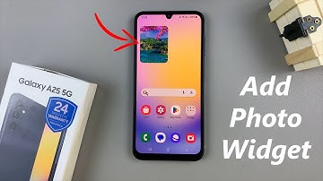 How To Add Photo Widget To Home Screen On Samsung Galaxy A25 5G