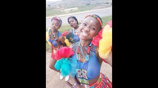 Kwa Zulu Tribe Ceremony Traditional Zulu African Dance Resimi