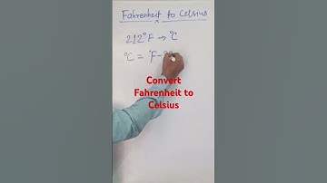 Fahrenheit to Celsius | How to Convert Fahrenheit Temperature to Celsius | #shorts #youtubeshorts