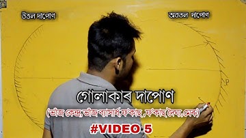 Spherical mirror ll গোলাকাৰ দাপোণ  ll Concave mirror ll Convex mirror ll অবতল দাপোন ll উত্তল দপোন