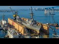 Bae systems simultaneously docks two us navy destroyers
