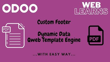 How to create custom footer in qweb pdf report | latest odoo tutorial