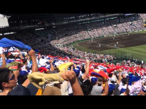 三重高タオル回す応援　三重高校×大阪桐蔭 第96回甲子園決勝