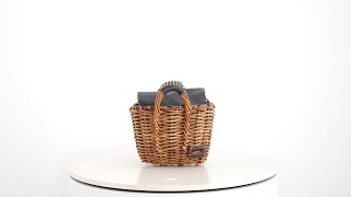 エバゴス　マルシェミニミニ　定番トート　マスコットミニ　グレー ebagos マルシェ・ミニミニ GREY（定番トート マスコットミニ