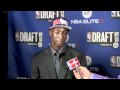 Nba interview de pape sy drafte par les atlanta hawks.