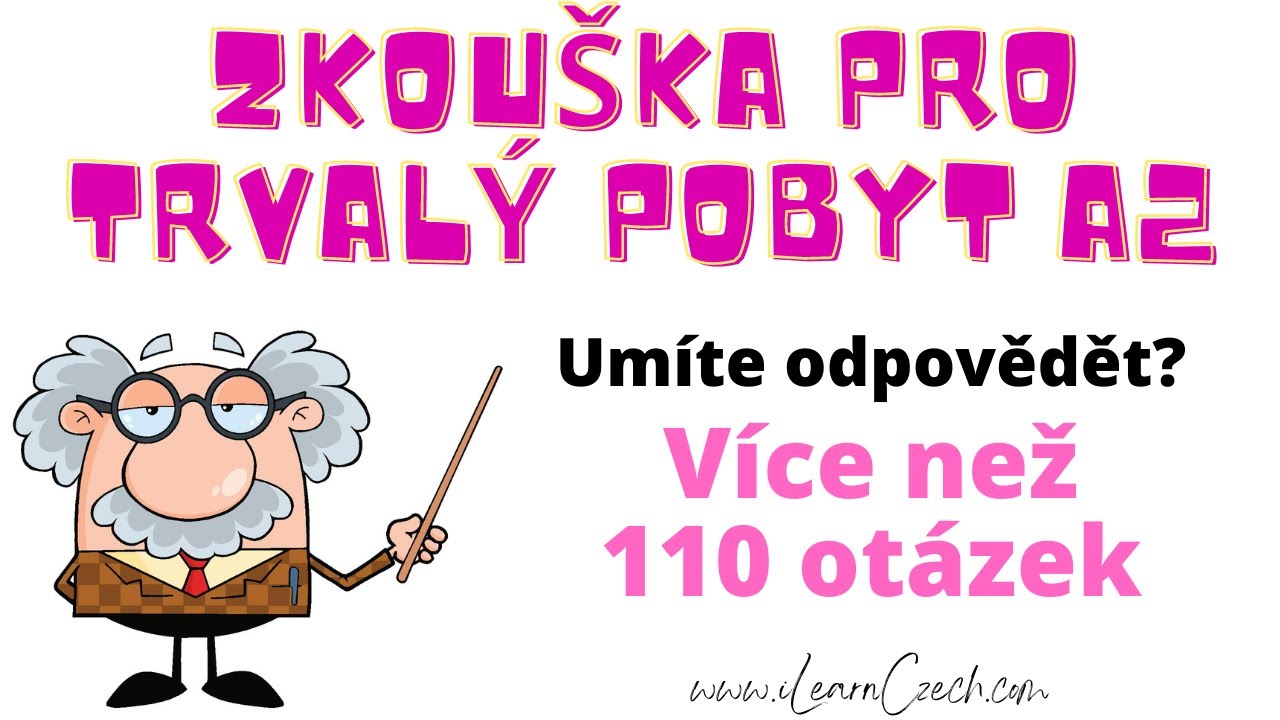Чешский экзамен A2 для ПМЖ: ГОВОРЕНИЕ - вы можете ответить на эти вопросы?
