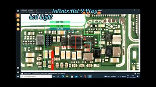 Skema INFINIX HOT 9 PLAY Lcd light, Charger ways, Audio Circuit, On Off Ways