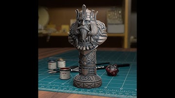 3D Sculpting a Fantasy Chess Set - Human King [Part 1/3]