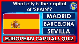 Guess the "EUROPEAN CAPITAL" QUIZ! | GEOGRAPHY TRIVIA/CHALLENGE