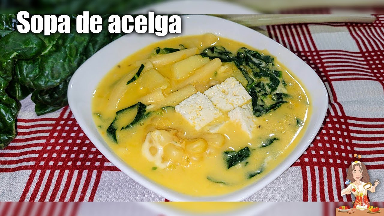 🍲SOPA DE ACELGA🥬🥬♨️