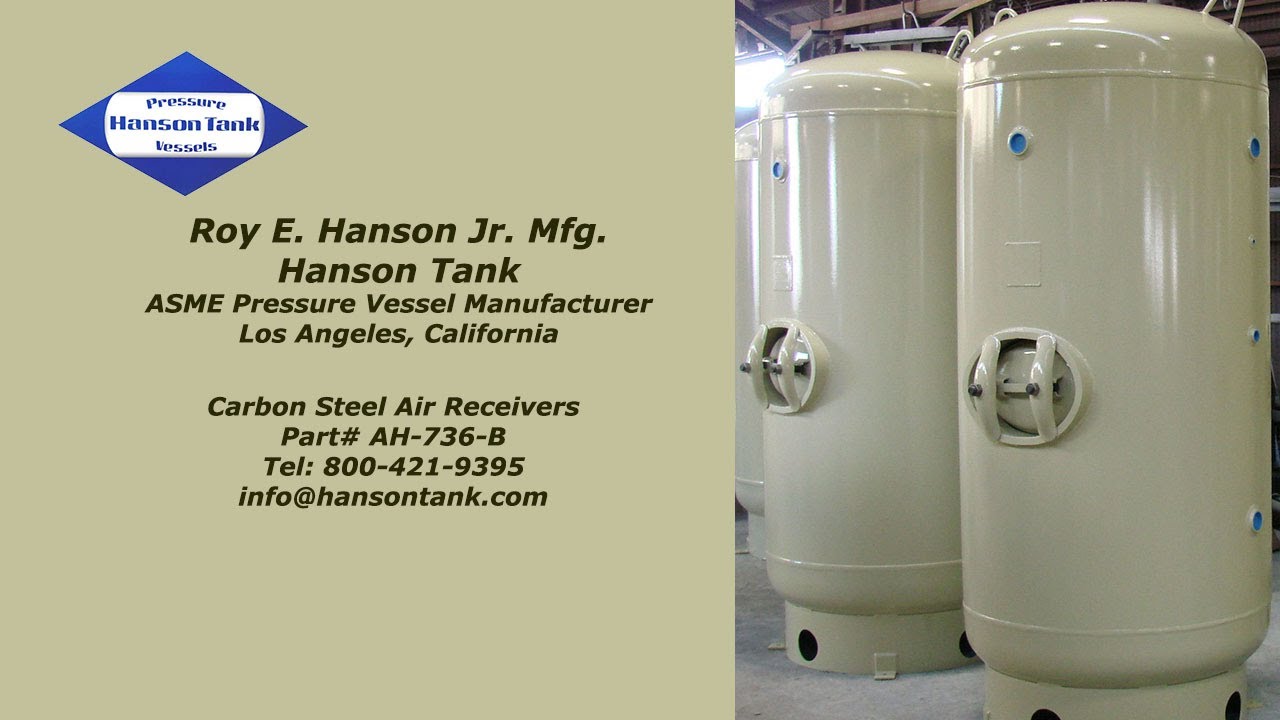 Hanson Tank AH736B 500 Gallon AirReceivers YouTube