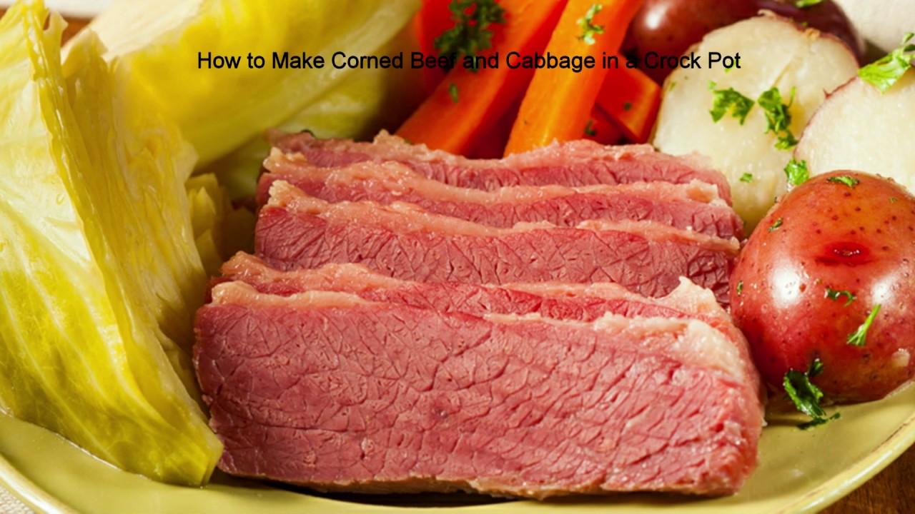 How to Make Corned Beef and Cabbage in a Crock Pot - YouTube