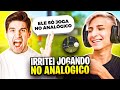 JOGUEI SOMENTE NO ANALÓGICO NO FREE FIRE!! TENTE NÃO RIR!!