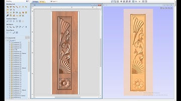 3D door design in Aspire | 3D | Door ( part.1 ) | Vectric Aspire .
