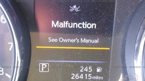 Nissan Rogue (AEB)Automatic Emergency Brake Light stays on FIX