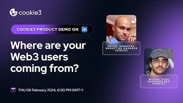 Where are your Web3 users coming from? - Cookie3 Product Demo
