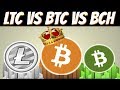 Bitcoin vs Litecoin vs Bitcoin Cash (Comparison)