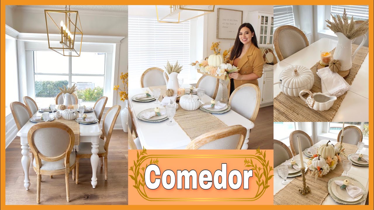 DECORACIÓN DE COMEDOR 🍁OTOÑO 2021 - YouTube