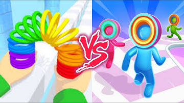 Toy Spring VS Layer Man- All Levels SpeedRun Gameplay Android iOS Ep1