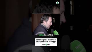 Botta e risposta tra Salvini e una ragazza fuori dal seggio