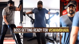 Chiranjeevi Getting Ready For Viswambhara | Megastar Chiranjeevi Latest Gym Workout Video