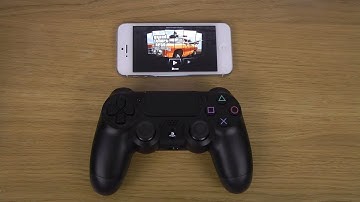GTA San Andreas iPhone 5 iOS 7 Sony PlayStation 4 Dual Shock 4 Controller Gameplay