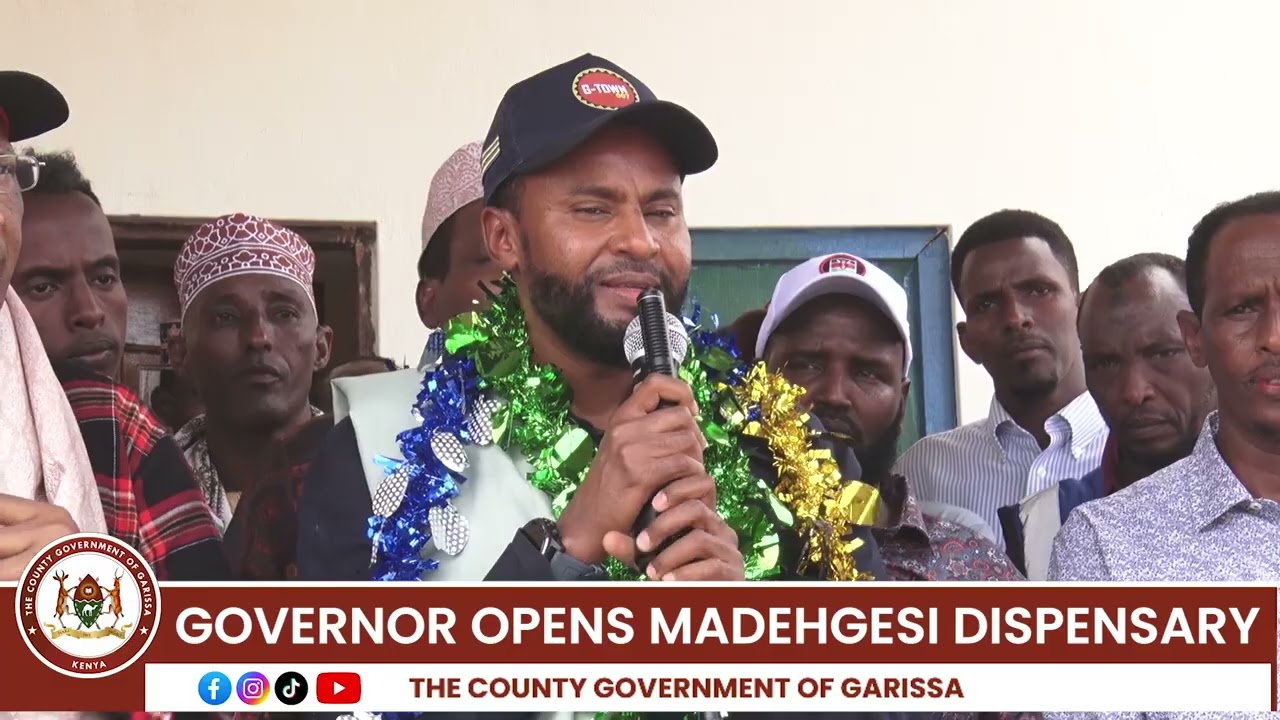 Governor Jama opens Madehgesi Dispensary 