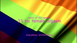 MTF Female Orgasm Binaural Frequency 33 Hz,  HRT LGBT Transgender Subliminal Affirmations