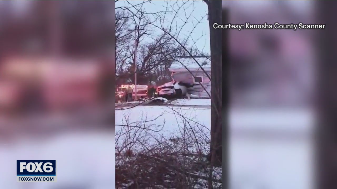 Car crashes into Salem Lakes home | FOX6 News Milwaukee - YouTube