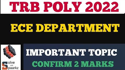 TRB POLYTECHNIC ECE PREPARATION 2022 |CONTROL SYSTEM |TRB POLYTECHNIC & TNEB AE ECE ONLINE COACHING