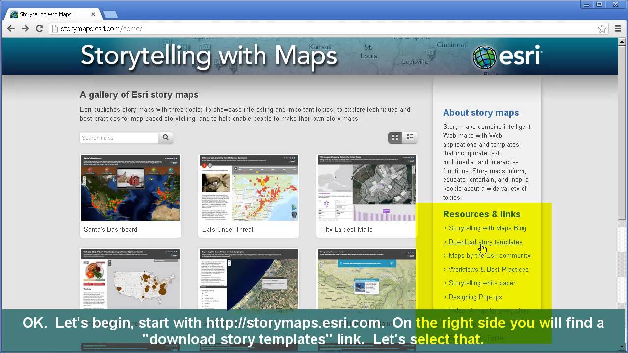 esri story maps for education creating 1 of 2 youtube