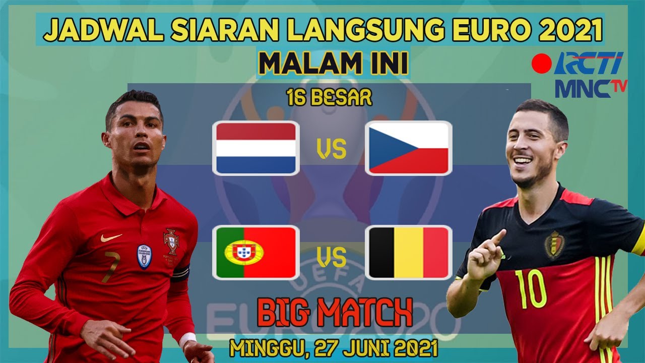 Jadwal euro 2021 live tv rcti