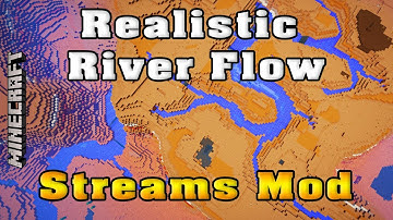 Minecraft • Realistic River Flow. Streams Mod
