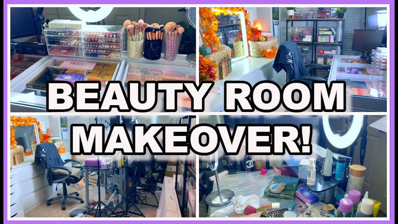 Overloaded Makeup Rrom EXTREME BEAUTY ROOM MAKEOVER || BEFORE AND AFTER || MAKEUP ORGANIZATION ...